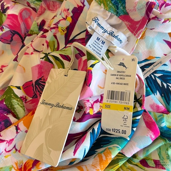 NWT Tommy Bahama
Halter Neckline Sleeveless Vintage Floral Dress - Picture 7 of 7